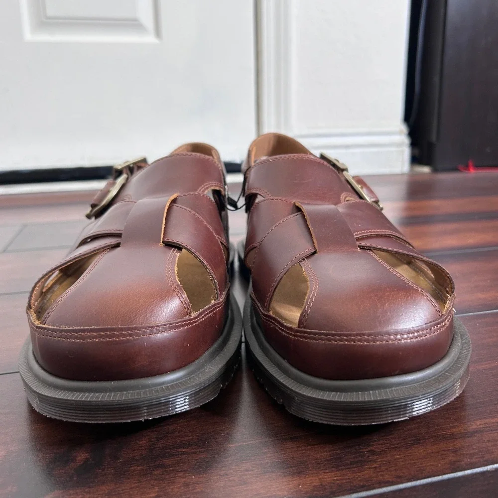 NWOB Dr. Martens Archive Fisherman Leather Sandal in Butterscotch Orleans Men 13